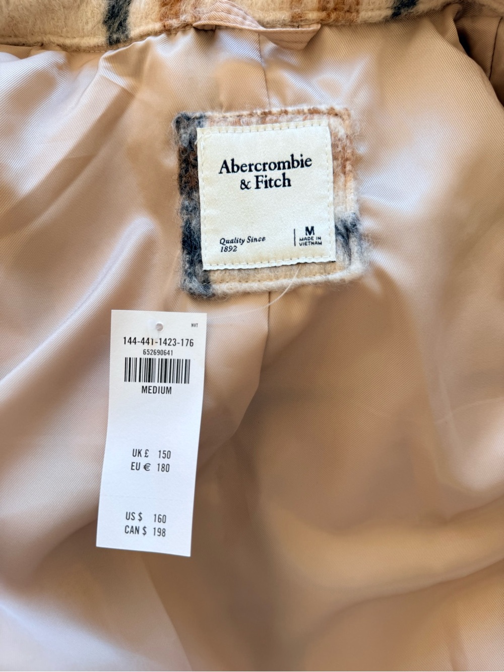 Abercrombie & Fitch Long Shacket M NWT - Picture 4 of 4